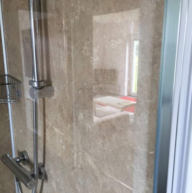 Clean Shower Enclosure